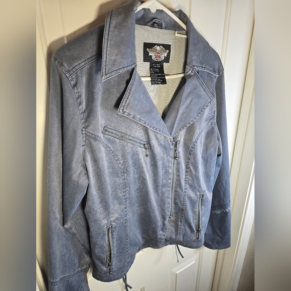 Harley-Davidson Jackets & Blazers - Harley-Davidson Blue Denim Jacket